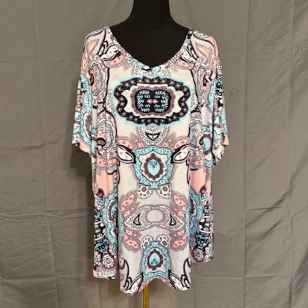 BEAUTIFUL Colorful Blouse Size 28W